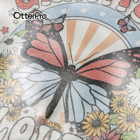 OtterPro Rouleau de film PET professionnel pailleté argenté double face mat nouveau design 30cm & 60cm pour textiles transfert DTF