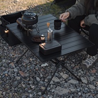 Table de camping pliante portable en aluminium moderne, légère, enroulable, mobilier d'extérieur avec sac de transport pour la plage, la salle de sport, l'entrepôt