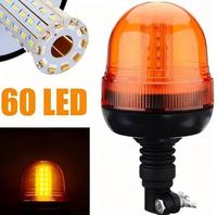 Feux de signalisation à LED haute puissance 10-30V 36W, 60 LED, montage flexible sur tuyau, clignotant, rotatif, lampe de signalisation d'urgence pour tracteur