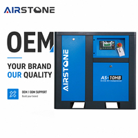 Compresseur d'air rotatif à vis industriel AIRSTONE, lubrifié à l'huile, 7,5 kW, 10 CV, vitesse fixe, 7-12 bars, entraînement direct, économe en énergie