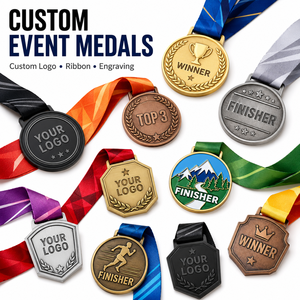 Médaille de finisseur de marathon personnalisée en métal, très demandée, avec ruban, pour événements de course 5K, 10K, 21K, 42K et organisateurs de courses - Product Image 3