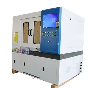 enclosed air compressor cutting machine small fiber laser cutting machine for cut ss cs