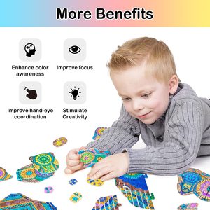 <span class=keywords><strong>Puzzle</strong></span> de coloriage <span class=keywords><strong>3D</strong></span>, ensemble de <span class=keywords><strong>puzzle</strong></span> de peinture créative DIY avec 10 stylos de coloriage, cadeau d'artisanat artistique amusant pour les enfants - Éléphant - Product Image 2