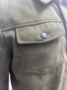 Nuova <span class=keywords><strong>Giacca</strong></span> in Velluto a Coste con Tasche per Uomo, Maniche Lunghe, Colletto Rovesciato, <span class=keywords><strong>Camicia</strong></span> Casual, Capispalla Maschile - Product Image 5