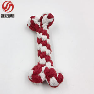 थोक हड्डियों के आकार पालतू कुत्ते पिल्ला काटने प्रतिरोधी चीव खिलौना कपास पालतू जानवर मोलर सामान प्रशिक्षण खिलौना की आपूर्ति - Product Image 6