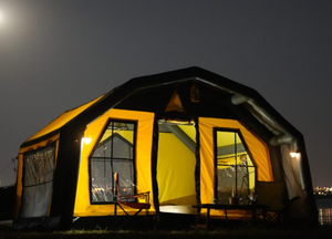 Tente 4 saisons imperméable de <span class=keywords><strong>plus</strong></span> de 3000 mm à installation rapide et facile : passez <span class=keywords><strong>moins</strong></span> de temps à monter la tente, <span class=keywords><strong>plus</strong></span> de temps à profiter de l'aventure, simple à gonfler. - Product Image 5