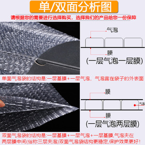 Embalaje Youyu, plástico de burbujas de doble capa, 20-50 cm de ancho, material de embalaje a prueba de golpes para envío exprés - Product Image 4
