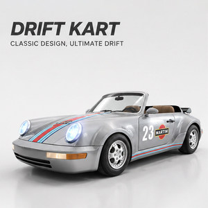 72V Lithium Retro 964 Elektro-Drift-Gokart 200kg Traglast Kommerzieller Vergnügungspark-Verleih-Gokart - Product Image 5