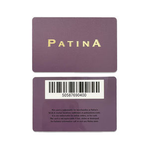Tarjeta de Identificación Personalizada con Nombre Impreso en Negro, Tarjeta de Membresía de Plástico PVC con Código de Barras, Tarjeta de Regalo - Product Image 3
