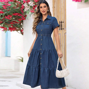 Chic Styles and Comfort in long jean dresses and skirts for Trendy Women
