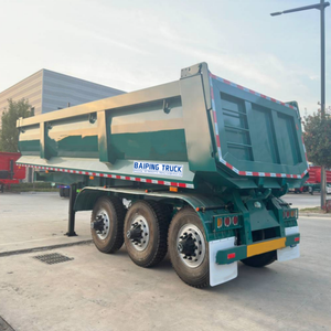 Semi-remorque à 3 essieux pour le <span class=keywords><strong>transport</strong></span> de pierres de sable et de déchets rocheux pour le <span class=keywords><strong>transport</strong></span> de la mine/du charbon. - Product Image 6