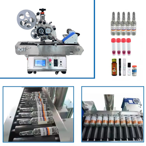 Elektrisch angetriebene automatische Desktop-Crayon-Plastikflaschen-Etikett ier maschine für Glas ampullen fläschchen für Reagenzglas-SPS-Kern - Product Image 6
