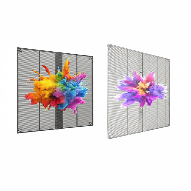 P3.9 Led Transparent Film Display Screen Full Color LED Flexible Display Screen for Shopping Mall Windows for Play Advertising