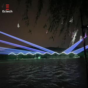 โปรเจคเตอร์แสงเลเซอร์ระยะไกล 10 กม. IP65 RGB สีสันสดใส ควบคุมด้วย DMX512 สำหรับโฆษณากลางแจ้ง ระบบแสดงแสงเลเซอร์เคลื่อนไหว - Product Image 6