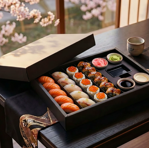 Caja de Papel Kraft Ecológica y Desechable Personalizable para Comida, Tipo Bento/<span class=keywords><strong>Sushi</strong></span>, con Cajón, Hecha con Materiales Reciclados - Product Image 6
