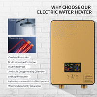 Chauffe-eau électrique instantané 220-240V 4500W, coque en plastique, fabricant OEM, prix bas pour les commandes en gros