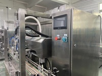 Machine de remplissage et de bouchage automatique PLC pour liquides et pâtes (crème, huile, miel, sauces, shampoing, boissons) en bouteilles/bocaux/canettes en plastique