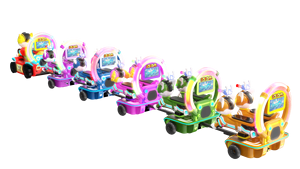 Trenino Elettrico Senza Binari in Fibra di Vetro di Alta Qualità con Sedili Oscillanti e Videogiochi per Bambini, per Centri Commerciali - Product Image 6