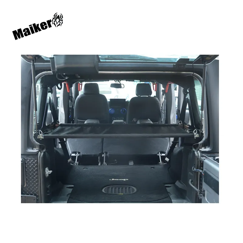 Car Parts Black Rear Cargo CoverためJeep Wrangler JK 2007 + TrunkカーテンTrunk Cover Luggage Shade