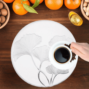 Napperons et sous-verres modernes en PVC vente en gros de tapis de table en cuir artificiel avec drain pour décorations de mariage et tapis de table bol - Product Image 1