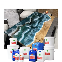 Résine époxy et durcisseur écologiques pour tables en résine, artisanat et coulée profonde