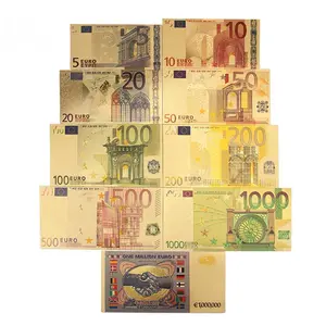 Bankbiljetten Papier Prop Geld Een Stapel 100 Pcs Euro Rekeningen Realistisch Spelen Geld Voor Film