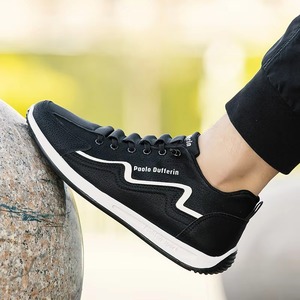 Chaussures de sport décontractées tendance pour hommes avec doublure en mesh, fermeture à lacets polyvalente pour toutes les saisons - Product Image 3