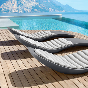 Nhựa hiện đại Chaise Ghế hồ bơi nhựa đồ gỗ ngoài trời cho khách sạn hoặc phòng khách <span class=keywords><strong>New</strong></span> Sun <span class=keywords><strong>Lounger</strong></span> - Product Image 3