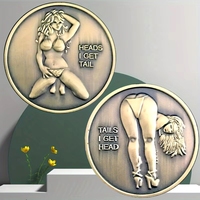 Pièces de monnaie fantaisie en bronze antique 'Tails You Win, Heads I Win' - Souvenirs de fête uniques pour toutes les occasions