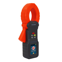 Medidor de Resistencia de Tierra con Abrazadera, 1800 Ohm, 50A, Fuga de 3-4 Cables, 30kOhm, Resistividad del Suelo, USB, TFT, OEM