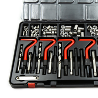 131 pièces kit de réparation de filetage hélicoïdal ensemble d'outils ensemble de bricolage bricolage M5-M12 de réparation automatique