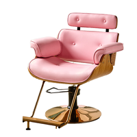 Fauteuil de Barbier Inclinable en Acier de Haute Qualité avec Siège en Cuir et Pompe Hydraulique Robuste – Vente en Gros