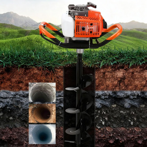 Groothandel 63cc Benzine Post Gat Graafmachine Boormachine Hek Verlenging Vijzel Bits Boom Aanplant Aarde Vijzel Machine Post Gat Digger - Product Image 1