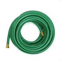 Tuyau d'arrosage de jardin professionnel durable de 3/4 pouce, léger, flexible, moulé, plusieurs couleurs, PVC