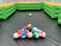 Nouveau jeu de billard gonflable amusant pour les pieds, snooker, football, billard, table de billard pour les pieds, snookball, table de billard à vendre