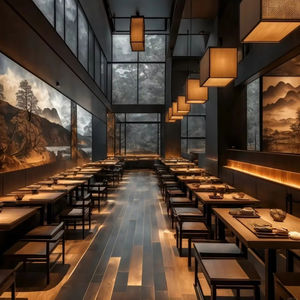 Soluciones de diseño de interiores de madera personalizadas de lujo para hoteles de cadena Hilton Marriott Five Star Hotel Lobby Restaurant Sets Engineering - Product Image 1