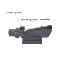 Hunting Prism Scope 5X35 Real Fiber Chevron Glass Etched Reticle Aluminum Alloy 20mm/21mm Mounts
