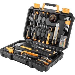 Juego de Herramientas para Reparaciones del Hogar de 100 Piezas, Kit de Herramientas Manuales Generales para el Hogar con Caja de Almacenamiento de Plástico - Product Image 1