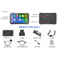 Original R & D Offre Spéciale Moto GPS Navigateur 7 Pouces Étanche Moto Navigateur Externe Écran Tactile Carplay/Android Auto