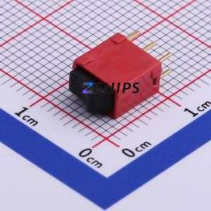 4US1R102M2RNS Rocker Switch Through hole Component (THT) Switch Concave Bend PC Pin Black Single Pole Double Throw - Product Image 2