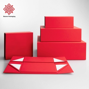 Baoren High-End Eco-Friendly Recycled <b>Materials</b> Folding Gift Boxes Custom Logo Printing Magnetic Flip-Top One-Piece Paper Boxes - Product Image 4