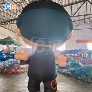 Gonfiabile Gigante a Forma di Uomo da 2,1 m di Altezza, Decorazione Soffiata ad Aria, Modello Mascotte Gonfiabile a Cartone Animato da 6,8 piedi per Negozi di Caffè - Product Image 4