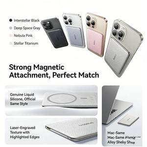 <span class=keywords><strong>Power</strong></span> Bank Magnetico Ultra-Sottile <span class=keywords><strong>Ba</strong></span> seu PicoGo 10000mAh 27W Compatibile con iPhone e Telefoni Android, Ricarica Rapida PD - Product Image 2