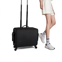 Nouvelle Valise de Maquillage Professionnelle 2026 pour Maquilleurs sur Site, en Tissu Oxford, avec Roues Multidirectionnelles et Chariot Multi-Niveaux pour Maquillage