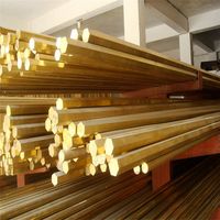Tige de barre ronde en laiton massif de 12 pouces durable pour l'usinage industriel CNC soudage travail des métaux