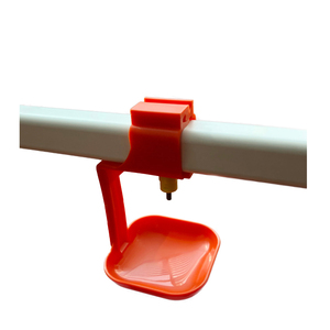 Bebedor de mamilo e frangos, sistema para fazenda, automático, aves, plástico, vermelho e branco, material de cor de pvc - Product Image 1