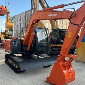 Hitachi ZX70 Excavator 2020 Model Orange Rubber Tracks Closed Cab 7 Ton PLC Controlled High Power Engine Construction Site Use - Product Image 5