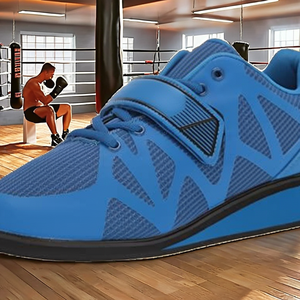 Venta al por mayor de fábrica, envío directo, botas de lucha libre para entrenamiento en el gimnasio, zapatos de boxeo para hombre, parte superior sintética, entresuela de EVA, suela de goma - Product Image 2