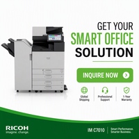 Photocopieur couleur multifonction numérique de bureau Kolit IM C7010 A3 70ppm avec scanner