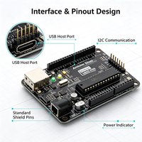 Carte de développement USB Host Shield compatible avec Google ADK MAX3421, entièrement équipée, avec communication I2C pour Arduino UNO MEGA